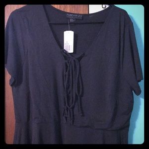 Dress forever 21! Lace up front!